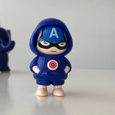 captain america face changing keychain